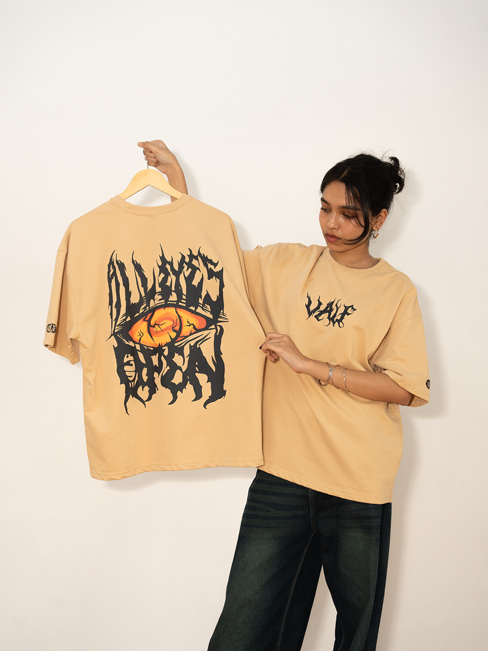 All Eyes Open Oversized Tee